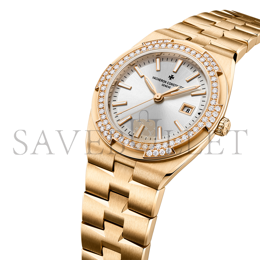 vacheron Co*sta*t*n overseas quartz 33 mm pink gold watch 1225v/200r-h031